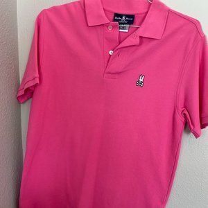 Psycho Bunny  fuchsia short sleeve polo shirt